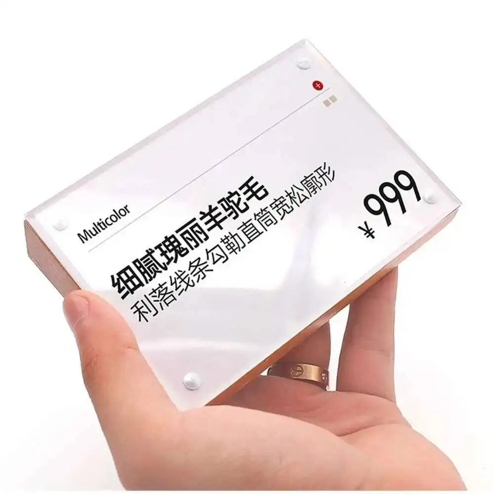 4pcs 90*54mm Menu Stand Place Wedding Table Name Holders Portrait Style Ad Frame Wood And Magnetic Upright Sign Holder
4pcs 90*54mm Menu Stand Place Wedding Table Name Holders Portrait Style Ad Frame Wood And Magnetic Upright Sign Holder