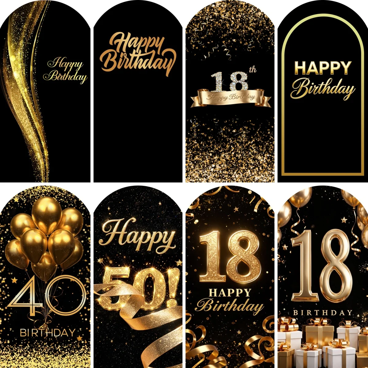 Happy Birthday Arch Cover Background Custom Name Age Glitter Bokeh Birthday Party Art Wall One-sided Elastic Arched Backdrop
Happy Birthday Arch Cover Background Custom Name Age Glitter Bokeh Birthday Party Art Wall One-sided Elastic Arched Backdrop