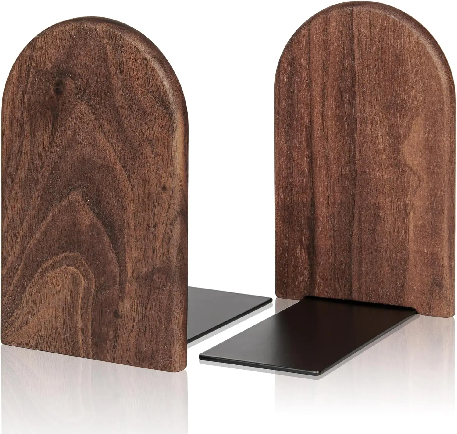 Walnut Wood Bookends with Non-Slip Base for Heavy Books and DVDs
Walnut Wood Bookends with Non-Slip Base for Heavy Books and DVDs