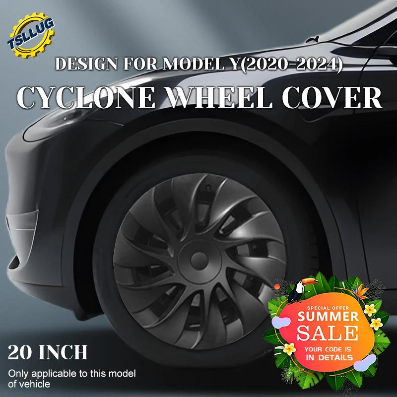 4PCS For Tesla Model Y 2020-2024 Cyclone Style Wheel Cover 20 Inch Car Replacement Automobile Hub Cap Full Rim Car Accessories
4PCS For Tesla Model Y 2020-2024 Cyclone Style Wheel Cover 20 Inch Car Replacement Automobile Hub Cap Full Rim Car Accessories