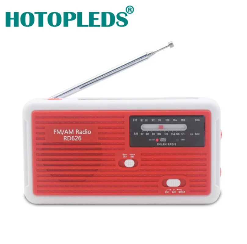 Radio with High Brightness Flashlight Solar Hand Generator 2000mAh Battery Charger
Radio with High Brightness Flashlight Solar Hand Generator 2000mAh Battery Charger