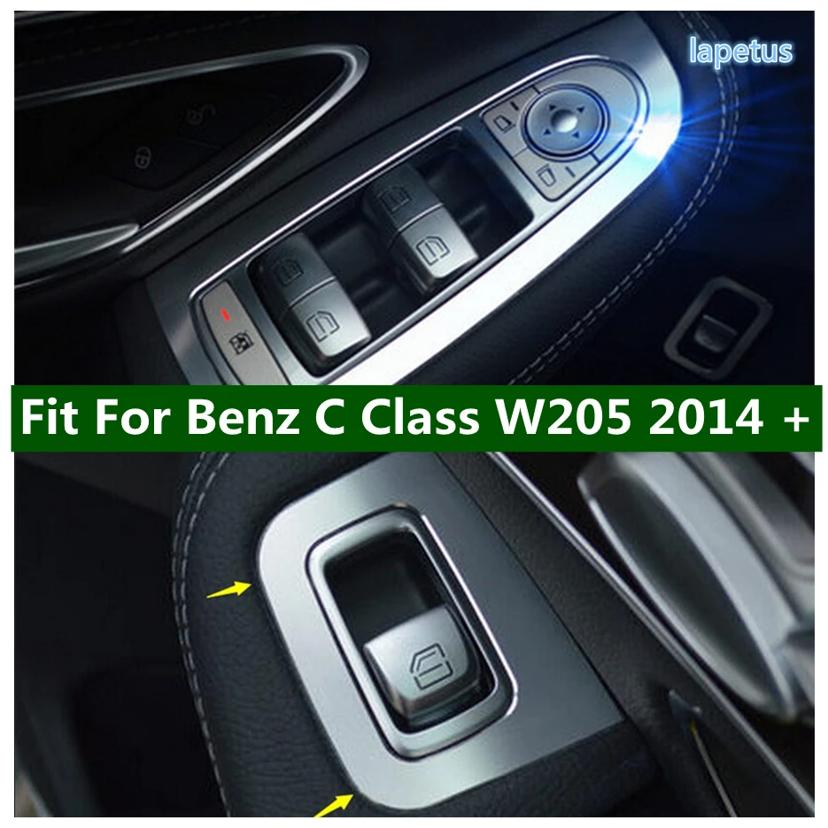Metal Interior Door Armrest Window Lift Button Decoration Frame Cover Trim For Mercedes-Benz C Class W205 2014 - 2021
Metal Interior Door Armrest Window Lift Button Decoration Frame Cover Trim For Mercedes-Benz C Class W205 2014 - 2021