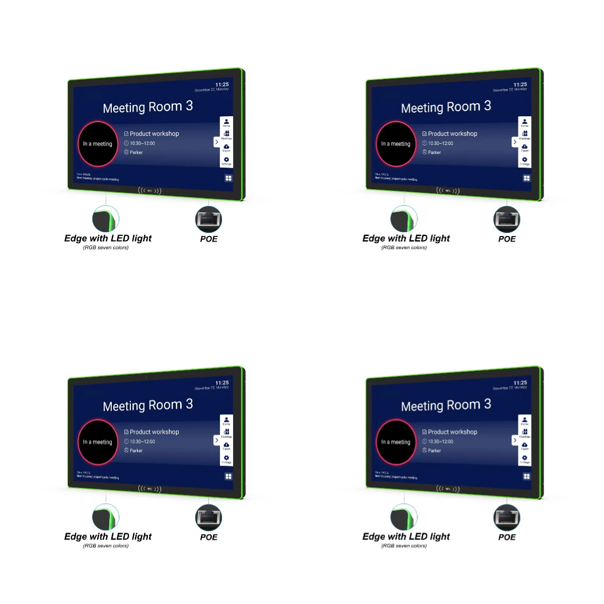 21.5 Inch Touch Screen Wall Mount LCD Edge LED Light Android Optional NFC POE RK3576S 4+32GB Meeting Reservation System Business
21.5 Inch Touch Screen Wall Mount LCD Edge LED Light Android Optional NFC POE RK3576S 4+32GB Meeting Reservation System Business