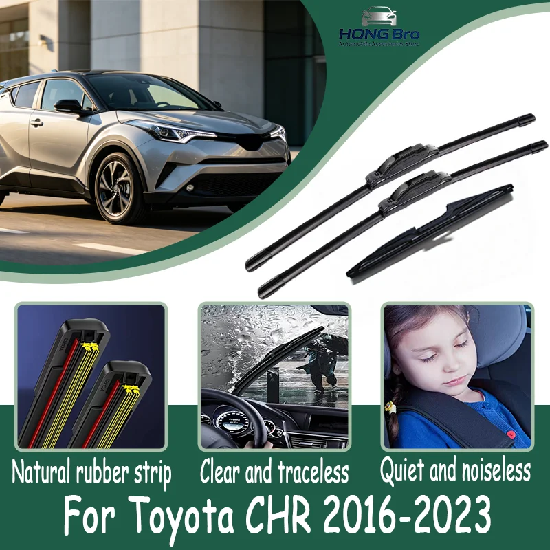 For Toyota CHR 2016-2023 2021 2022 26" 16" 14" Natural Rubber Wiper Blades, Anti-UV, Long Lasting, Silent Upgrade Version
For Toyota CHR 2016-2023 2021 2022 26" 16" 14" Natural Rubber Wiper Blades, Anti-UV, Long Lasting, Silent Upgrade Version