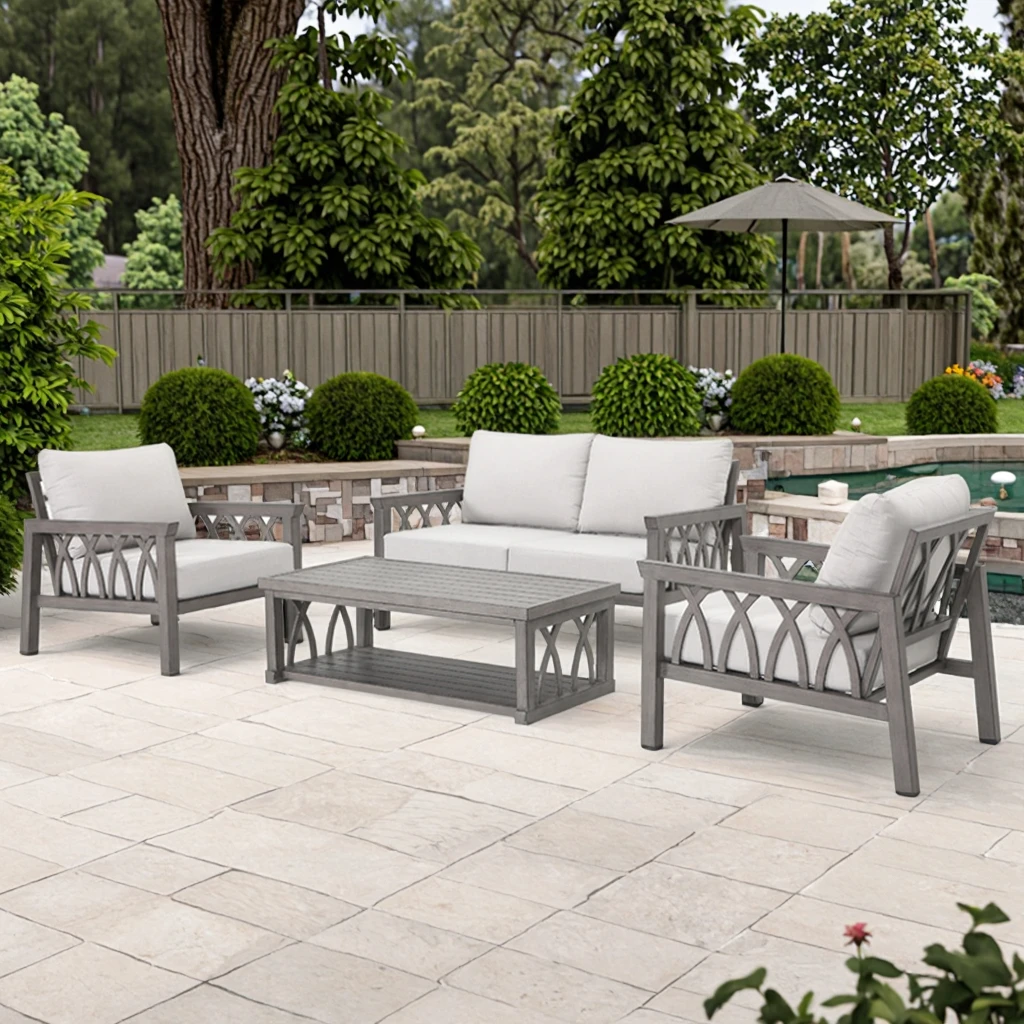 Quad AlumaBond Set: 2 Solo + 1 Duo WeatherFlex Sofas & 2-Tier Storage Table All-Weather Aluminum Hub for Family Nights
Quad AlumaBond Set: 2 Solo + 1 Duo WeatherFlex Sofas & 2-Tier Storage Table All-Weather Aluminum Hub for Family Nights