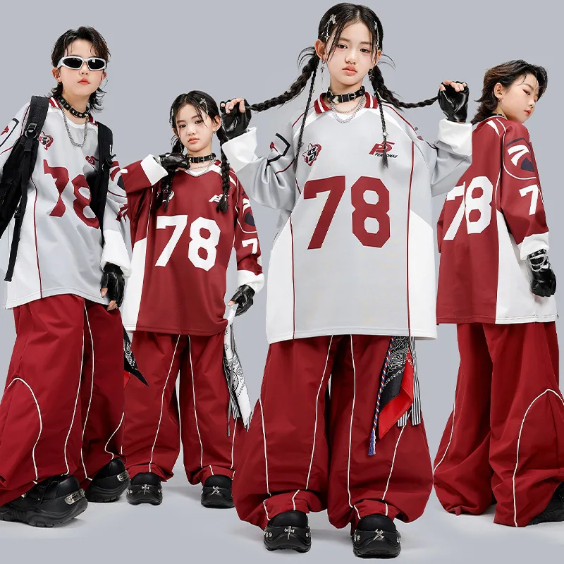 Children Boys Gilrs Streetwear Hip Hop Jazz Sport Long Sleeve T-shirt Pants Sets Kids Tracksuits Stage Dance Team Clothes
Children Boys Gilrs Streetwear Hip Hop Jazz Sport Long Sleeve T-shirt Pants Sets Kids Tracksuits Stage Dance Team Clothes