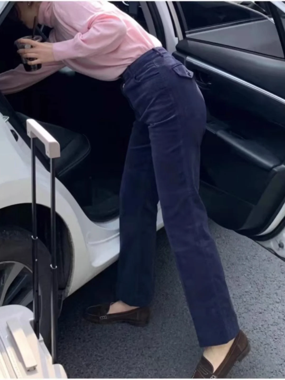 Retro Hong Kong Sle High Waist Corduroy Straight Leg Casual Pants Slimming k Blue Design Sensation Autumn Winter New Arr...
Retro Hong Kong Sle High Waist Corduroy Straight Leg Casual Pants Slimming k Blue Design Sensation Autumn Winter New Arr...