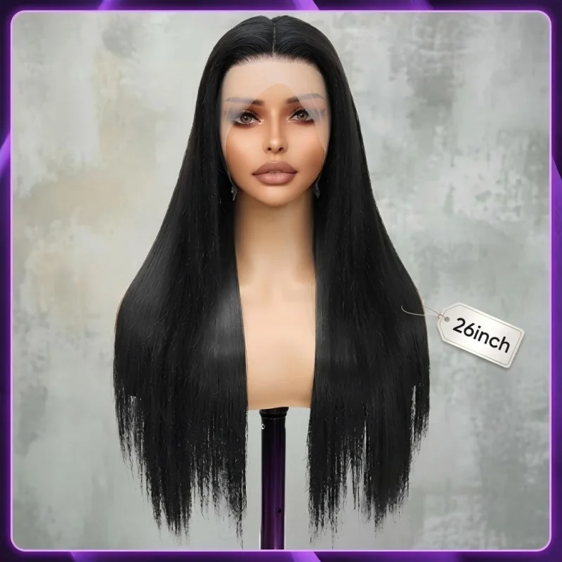 26 Inch Black =Straight 13×4 Lace Front Synthetic Wig, Invisible Lace Hairline, Silky Texture, Free Parting, Perfect
26 Inch Black =Straight 13×4 Lace Front Synthetic Wig, Invisible Lace Hairline, Silky Texture, Free Parting, Perfect