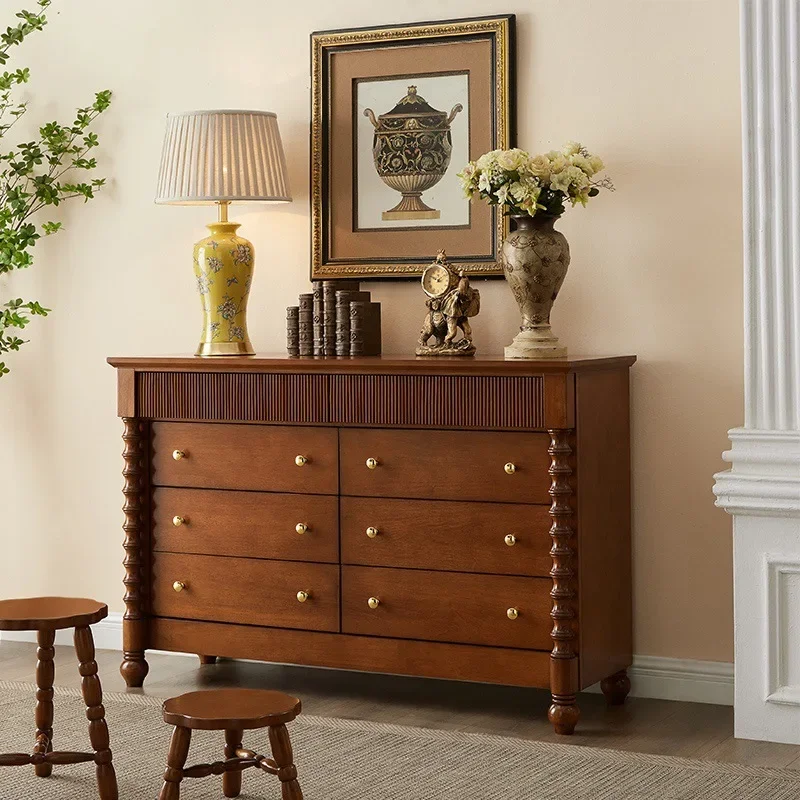 A all-solid wood chest of drawers, living room TV side cabinet
A all-solid wood chest of drawers, living room TV side cabinet