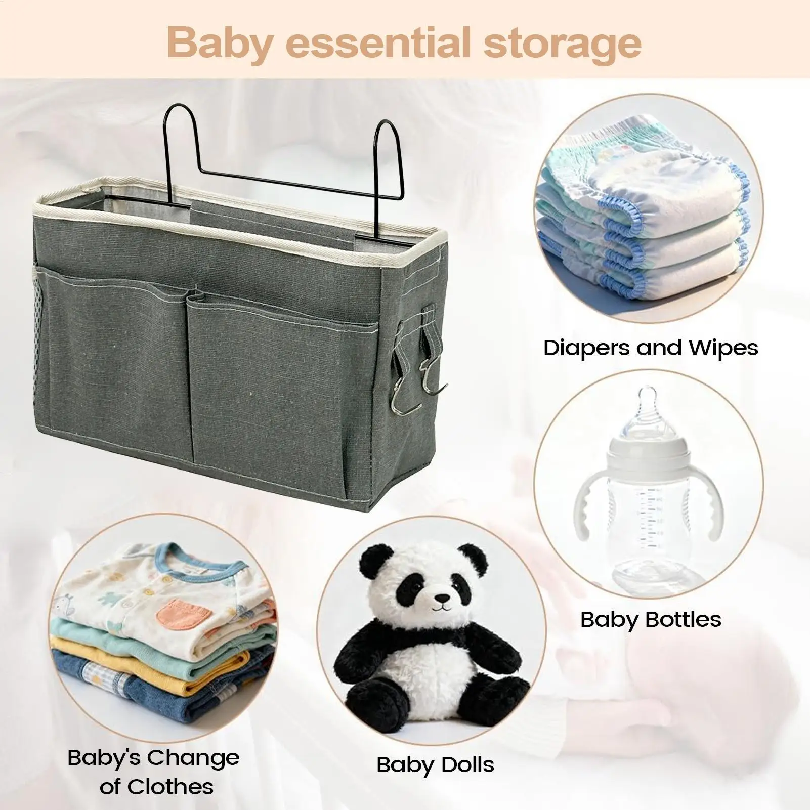 Bed Pockets Bedside Storage Adjustable Space-Saving Portable Nursery Bedside Diaper Pocket For Dorm Bunk Bedroom Kids Room
Bed Pockets Bedside Storage Adjustable Space-Saving Portable Nursery Bedside Diaper Pocket For Dorm Bunk Bedroom Kids Room