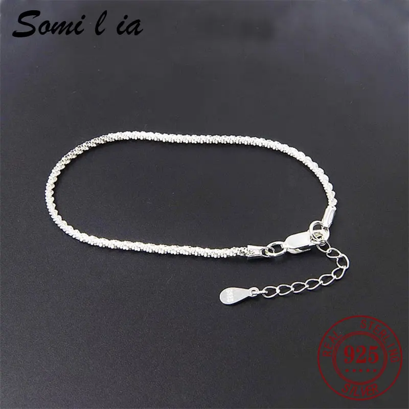 SOMILIA S925 Sterling Silver Bracelet Sparkling Glitter 18K Golden Bracelet High Quality Fine Jewelry Ladys Strap Holiday Gift
SOMILIA S925 Sterling Silver Bracelet Sparkling Glitter 18K Golden Bracelet High Quality Fine Jewelry Ladys Strap Holiday Gift