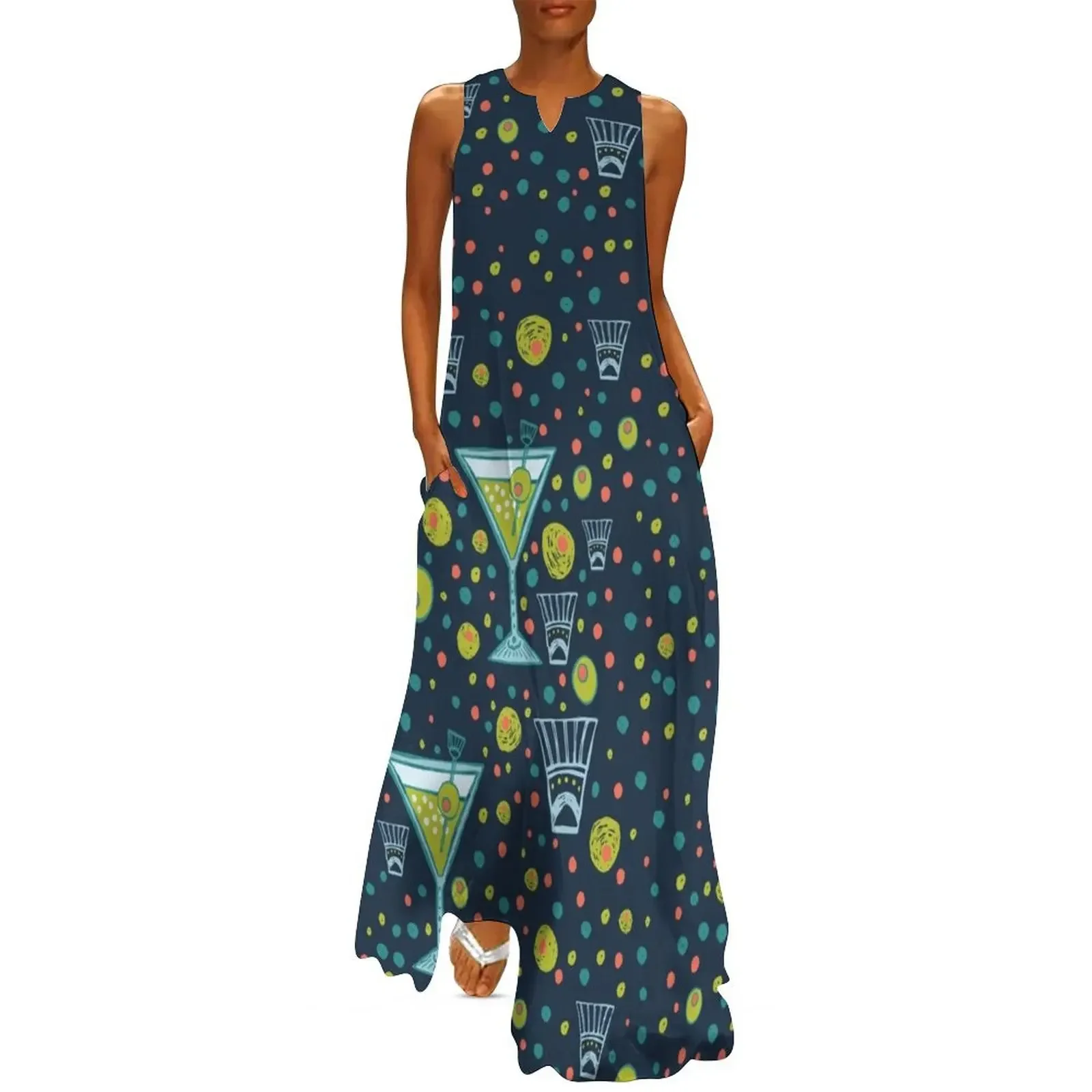 Martini Party Long Dress Female clothing long dress women summer summer dress women 2025
Martini Party Long Dress Female clothing long dress women summer summer dress women 2025
