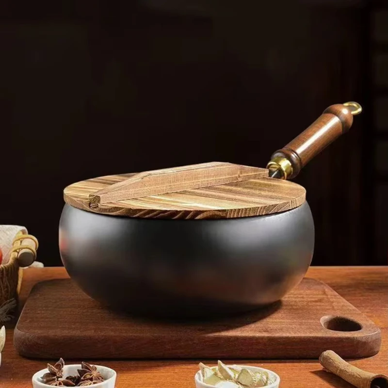 Iron pan big belly hand-forged small frying uncoated non-stick iron frying household gas stove pan cookware
Iron pan big belly hand-forged small frying uncoated non-stick iron frying household gas stove pan cookware
