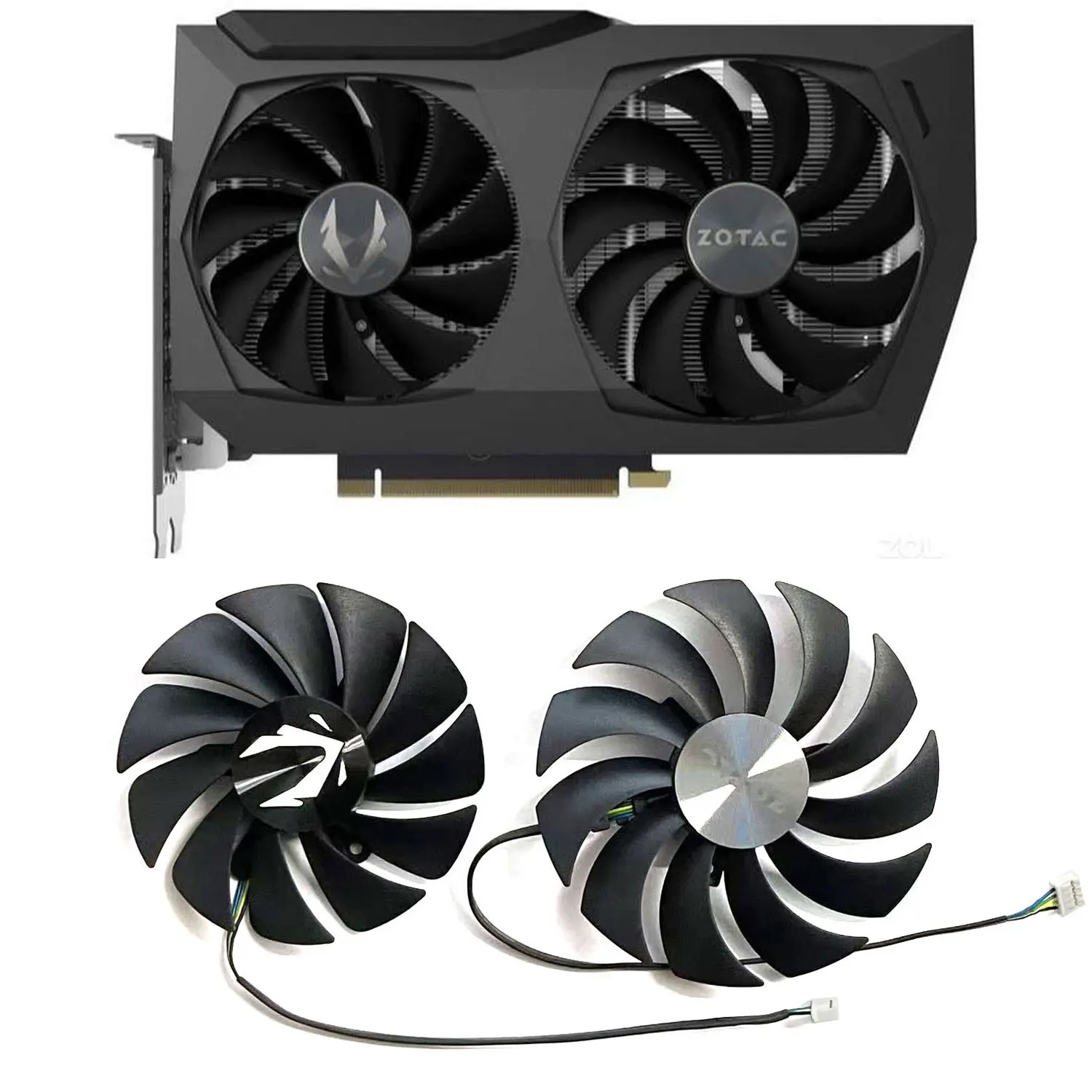New 89MM 100MM 4PIN CF9015H12S CF1010U12S for ZOTAC GeForce RTX 3070 Twin Edge RTX 3060 Twin Edge OC RTX 3060Ti 8G Graphics Card
New 89MM 100MM 4PIN CF9015H12S CF1010U12S for ZOTAC GeForce RTX 3070 Twin Edge RTX 3060 Twin Edge OC RTX 3060Ti 8G Graphics Card