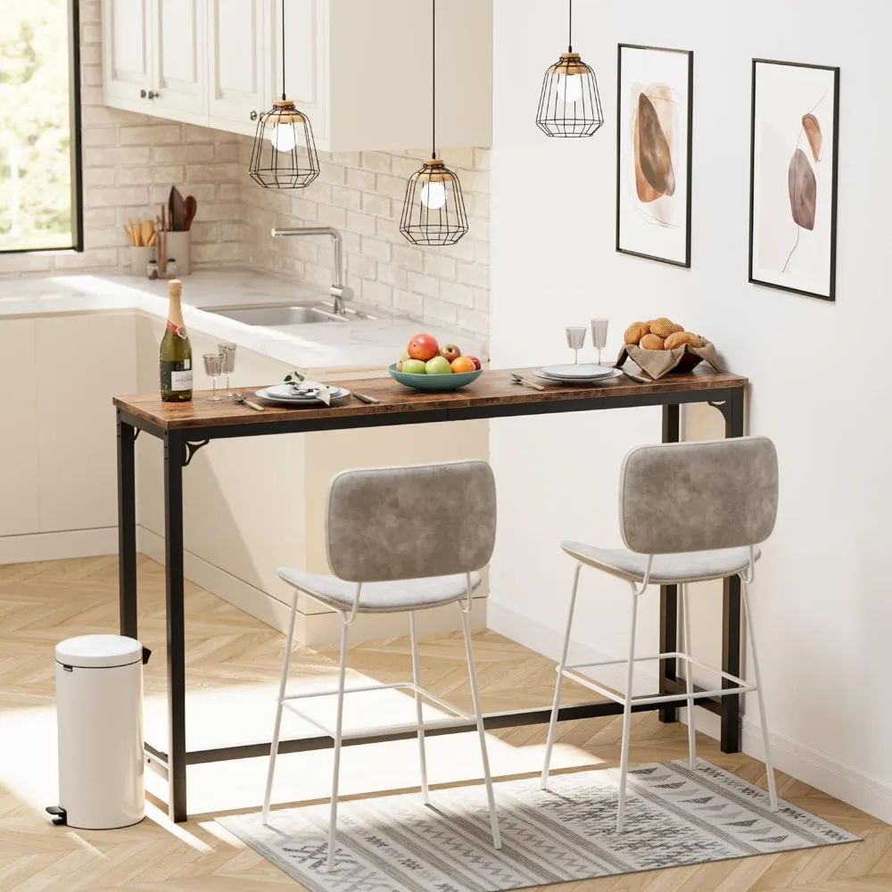 Bar table, coffee table, rectangular high top kitchen and dining table high table, sturdy metal frame, free shipping
Bar table, coffee table, rectangular high top kitchen and dining table high table, sturdy metal frame, free shipping