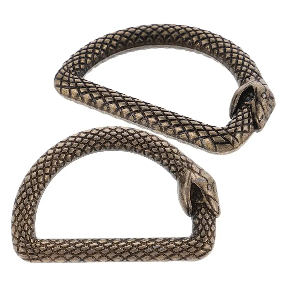 2Pcs Snake Pattern D Buckle Zinc Alloy Black Bag Making Kit D Rings for Purse Craft Sewing Hardware Accessories
2Pcs Snake Pattern D Buckle Zinc Alloy Black Bag Making Kit D Rings for Purse Craft Sewing Hardware Accessories