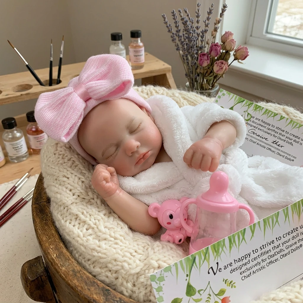 13 Inch Soft Touch Loulou Silicone Reborn Girl Bebe - Comes with Feeding Bottle
13 Inch Soft Touch Loulou Silicone Reborn Girl Bebe - Comes with Feeding Bottle