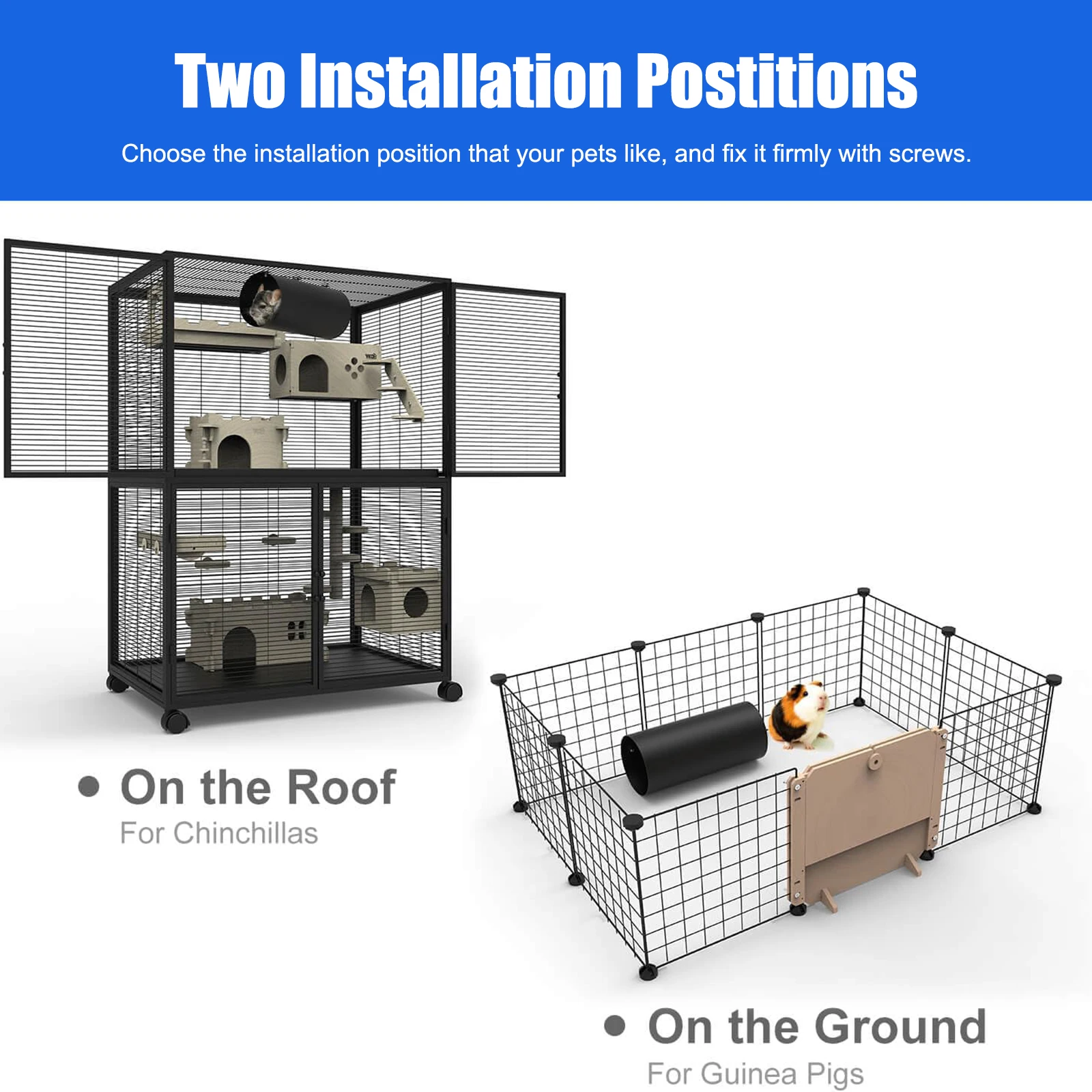 2 Piece Hanging Cooling Tunnel Toys for Cage Hideout Portable Rabbit Tunnels Exercising Training Tubes for Small Animal Pet Rats
2 Piece Hanging Cooling Tunnel Toys for Cage Hideout Portable Rabbit Tunnels Exercising Training Tubes for Small Animal Pet Rats