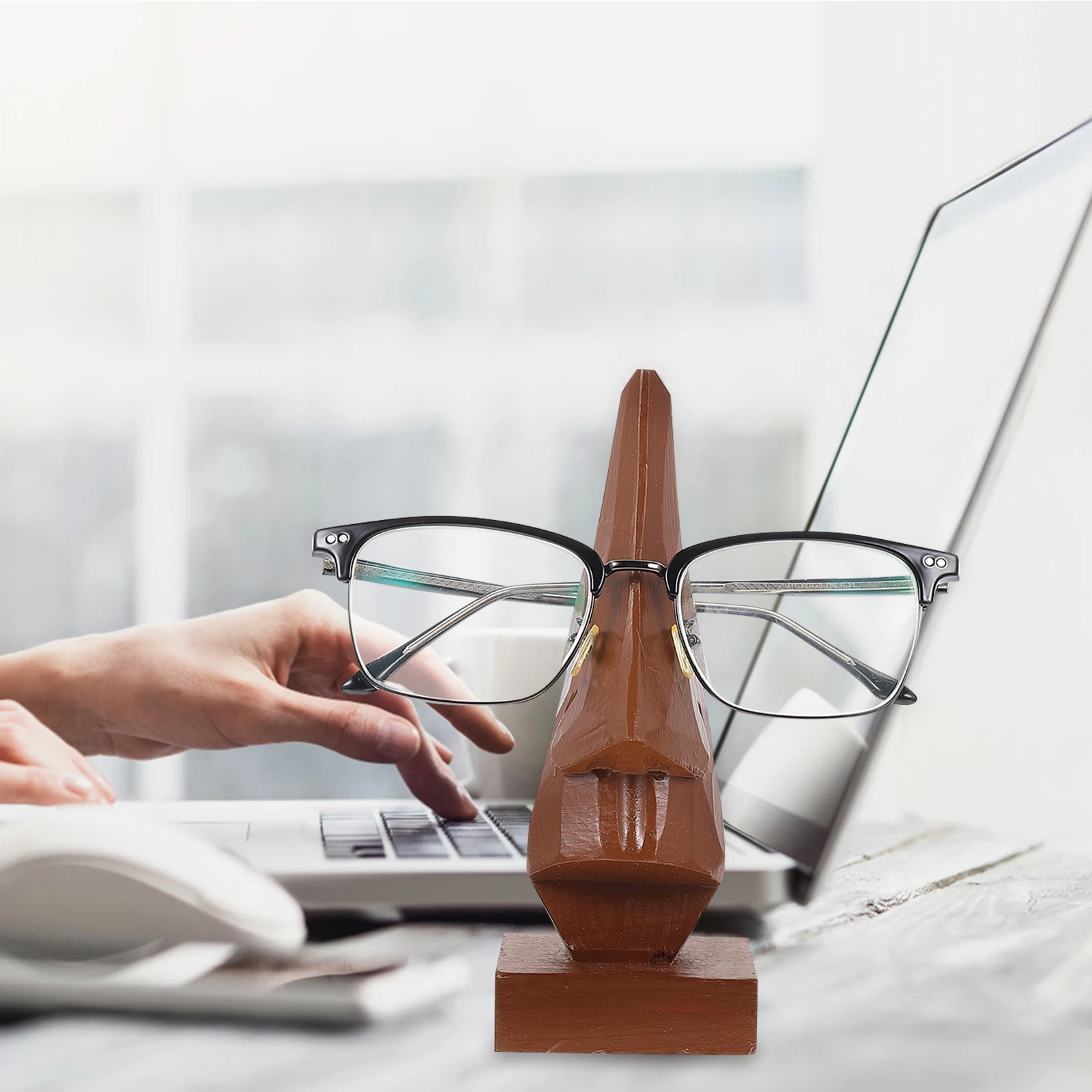 Handmade Wooden Nose-Shaped Eyeglass Stand Carved Glasses Holder Desktop Display Rack For Sunglasses Eyewear Storage Wood
Handmade Wooden Nose-Shaped Eyeglass Stand Carved Glasses Holder Desktop Display Rack For Sunglasses Eyewear Storage Wood