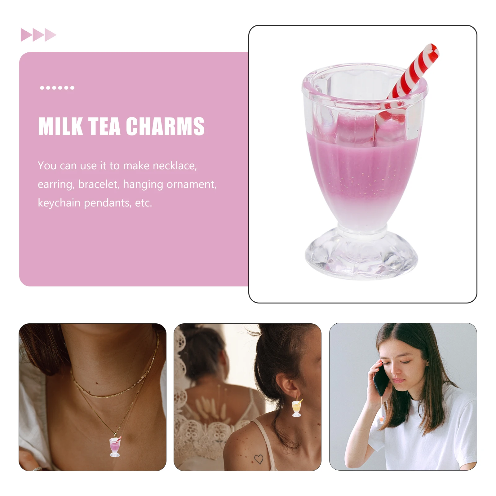 12pcs Simulated Juice Milk Tea Cup Pendant DIY Jewelry Making Findings Cartoon Food Keychain Charms Resin Lightweight
12pcs Simulated Juice Milk Tea Cup Pendant DIY Jewelry Making Findings Cartoon Food Keychain Charms Resin Lightweight