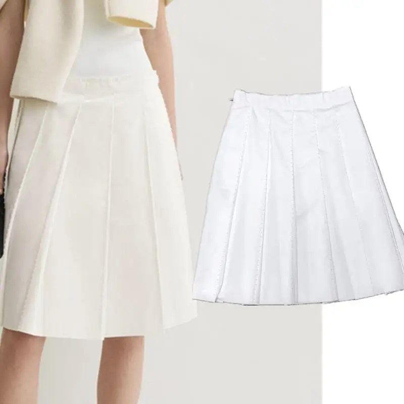 Dave&di Minimalist Design Nail Bead Pleated Skirt Elegant Party High Waist Slimming Mid Length A-line Skirt Faldas Skirts Female
Dave&di Minimalist Design Nail Bead Pleated Skirt Elegant Party High Waist Slimming Mid Length A-line Skirt Faldas Skirts Female