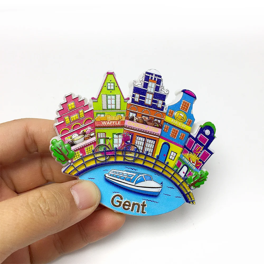 Resin magnetic fridge magnets - Colorful Ghent city landscapes - home decoration gifts
Resin magnetic fridge magnets - Colorful Ghent city landscapes - home decoration gifts