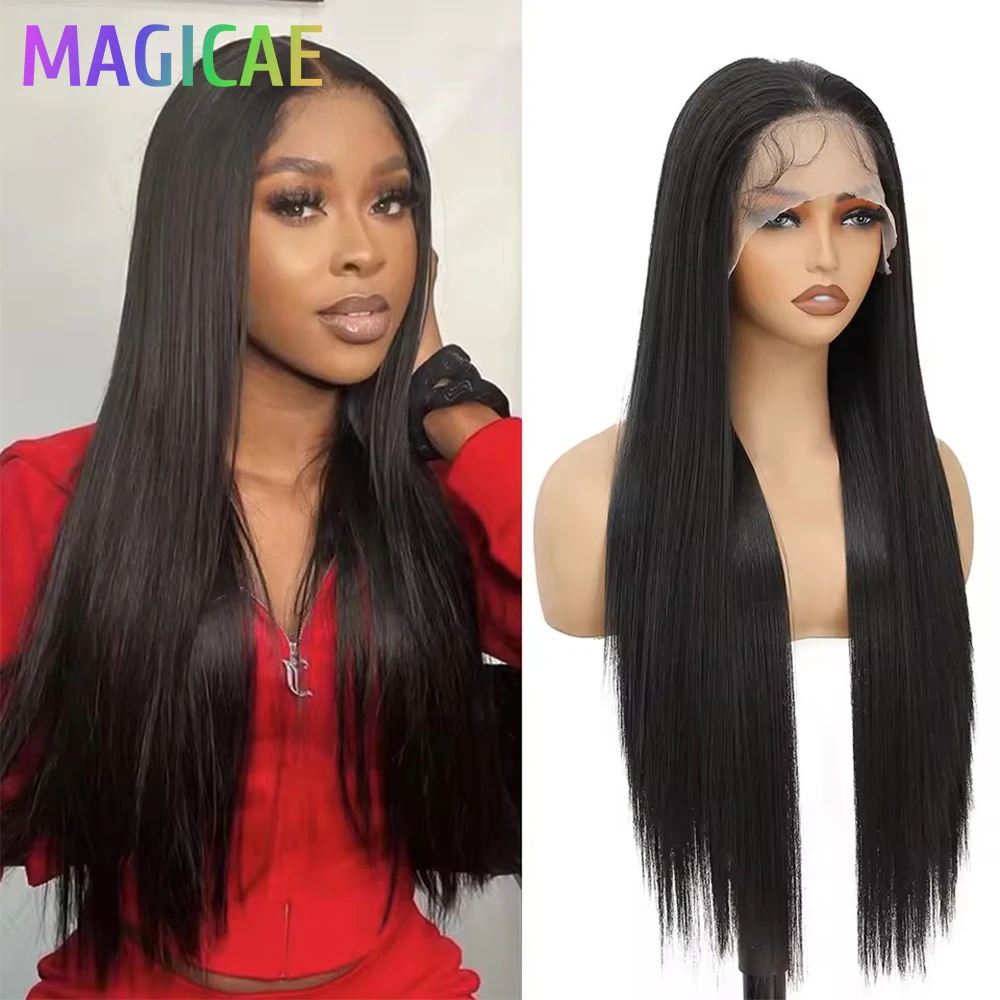 Magicae 30Inches 13x4 Lace Frontal Hair Wigs Straight 340 Grams Ombre Piano Brown Synthetic Wig Heat-resistant Fiber Colored
Magicae 30Inches 13x4 Lace Frontal Hair Wigs Straight 340 Grams Ombre Piano Brown Synthetic Wig Heat-resistant Fiber Colored