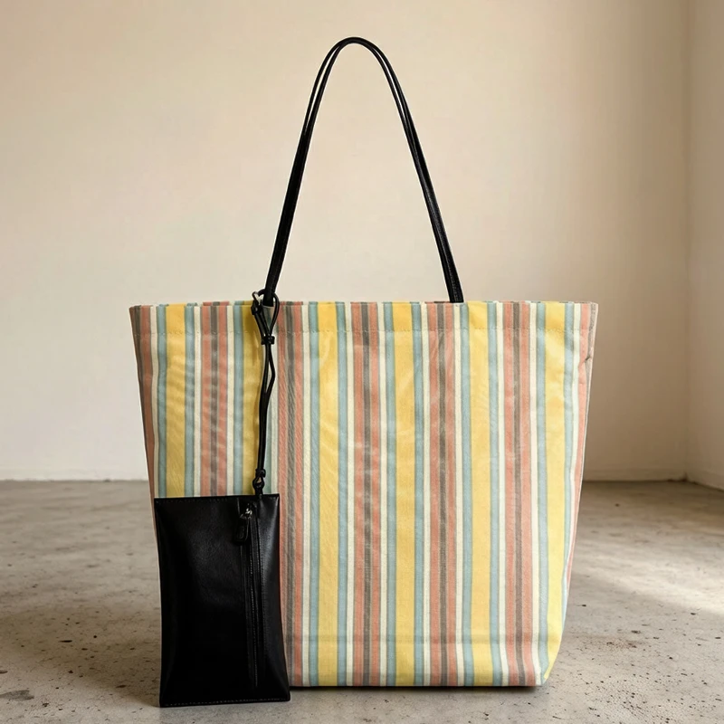 Casual Large Capacity Canvas Tote Bags For Women Luxury Designer Handbags Purses 2026 New In Striped Underarm Shopping Shoulder
Casual Large Capacity Canvas Tote Bags For Women Luxury Designer Handbags Purses 2026 New In Striped Underarm Shopping Shoulder