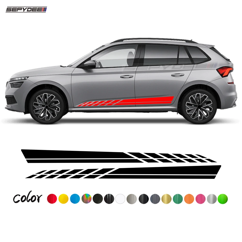 2Pcs Checkered Graphic Car Door Side Skirt Stripes Stickers for Skoda Kamiq Body Decor Vinyl Film Decal Car Tuning Accessories
2Pcs Checkered Graphic Car Door Side Skirt Stripes Stickers for Skoda Kamiq Body Decor Vinyl Film Decal Car Tuning Accessories