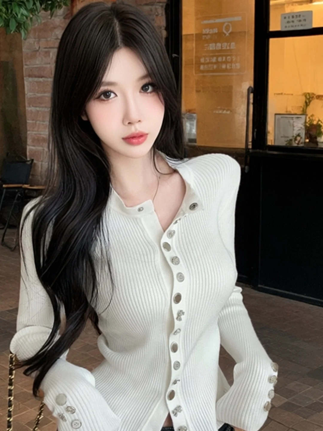Fashionable Lazy Style Women's Knitted Sweater Coat Button Slimming Soft Mellow Early Autumn Cardigan Quality Top
Fashionable Lazy Style Women's Knitted Sweater Coat Button Slimming Soft Mellow Early Autumn Cardigan Quality Top