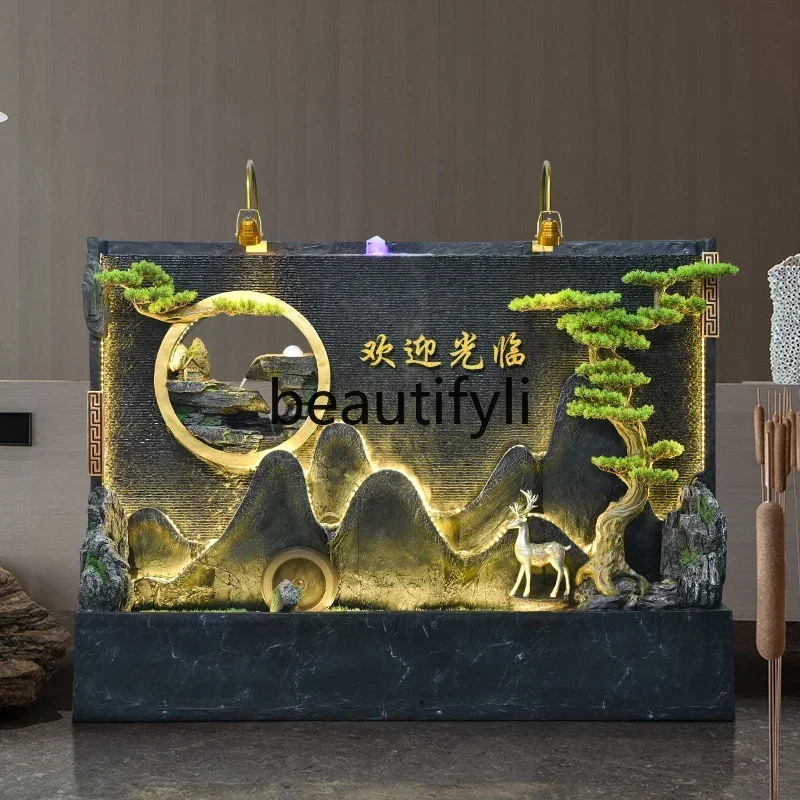 Cy56 Chinese water curtain wall screen lucky fountain landscape courtyard office living room balcony floor ornament
Cy56 Chinese water curtain wall screen lucky fountain landscape courtyard office living room balcony floor ornament