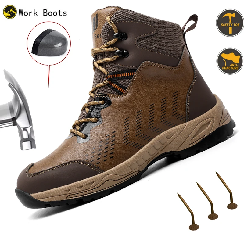 Work Sneakers Steel Toe Shoes Puncture-Proof Work Shoes Boots Fashion Indestructible Footwear Security Men Safety Shoes
Work Sneakers Steel Toe Shoes Puncture-Proof Work Shoes Boots Fashion Indestructible Footwear Security Men Safety Shoes