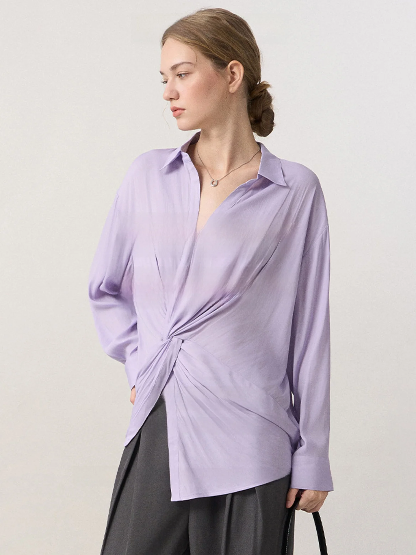 Limited Edition Casual Shirt Half Skirt Leisure Pants Women's Business Style Polyester Fabric Long Sleeve Straight Cut Shirt
Limited Edition Casual Shirt Half Skirt Leisure Pants Women's Business Style Polyester Fabric Long Sleeve Straight Cut Shirt