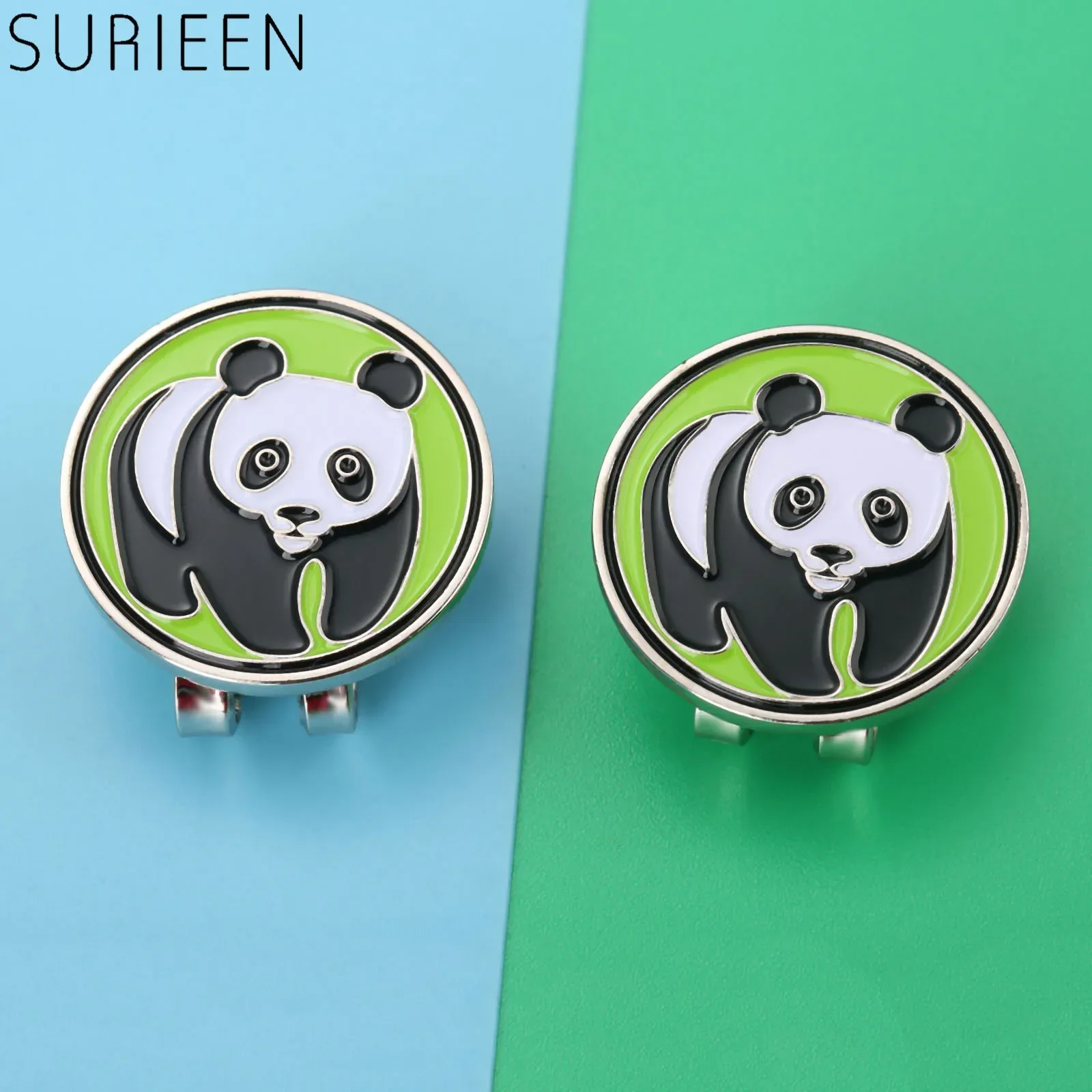 SURIEEN NEW Funny Cap Visors Decoration for Golfers Panda Design Metal Golf Ball Mark with Magnetic Hat Clips Golf Accessories
SURIEEN NEW Funny Cap Visors Decoration for Golfers Panda Design Metal Golf Ball Mark with Magnetic Hat Clips Golf Accessories