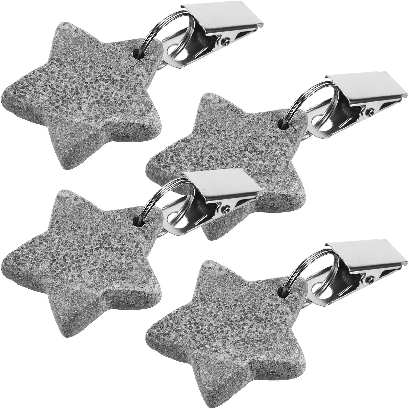 4pcs Tablecloth Clips Star Shape Windproof Outdoor Picnic Indoor Dining Grey 4x4cm Metal Sturdy Clip Design Tablecloth Weights
4pcs Tablecloth Clips Star Shape Windproof Outdoor Picnic Indoor Dining Grey 4x4cm Metal Sturdy Clip Design Tablecloth Weights