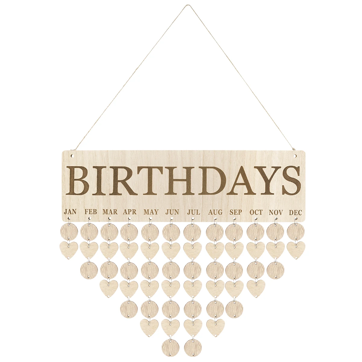 Wood Grain Calendar Sign Birthday Reminder Wall Hanging Celebration Calendars Unique Office
Wood Grain Calendar Sign Birthday Reminder Wall Hanging Celebration Calendars Unique Office