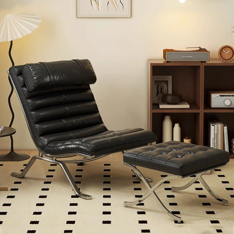 Black Comfort Luxury Chairs Set Faux Leather Large Reading Ergonomic Lazy Chair Modern Hotel Ottomans Cadeira Home Decorations
Black Comfort Luxury Chairs Set Faux Leather Large Reading Ergonomic Lazy Chair Modern Hotel Ottomans Cadeira Home Decorations