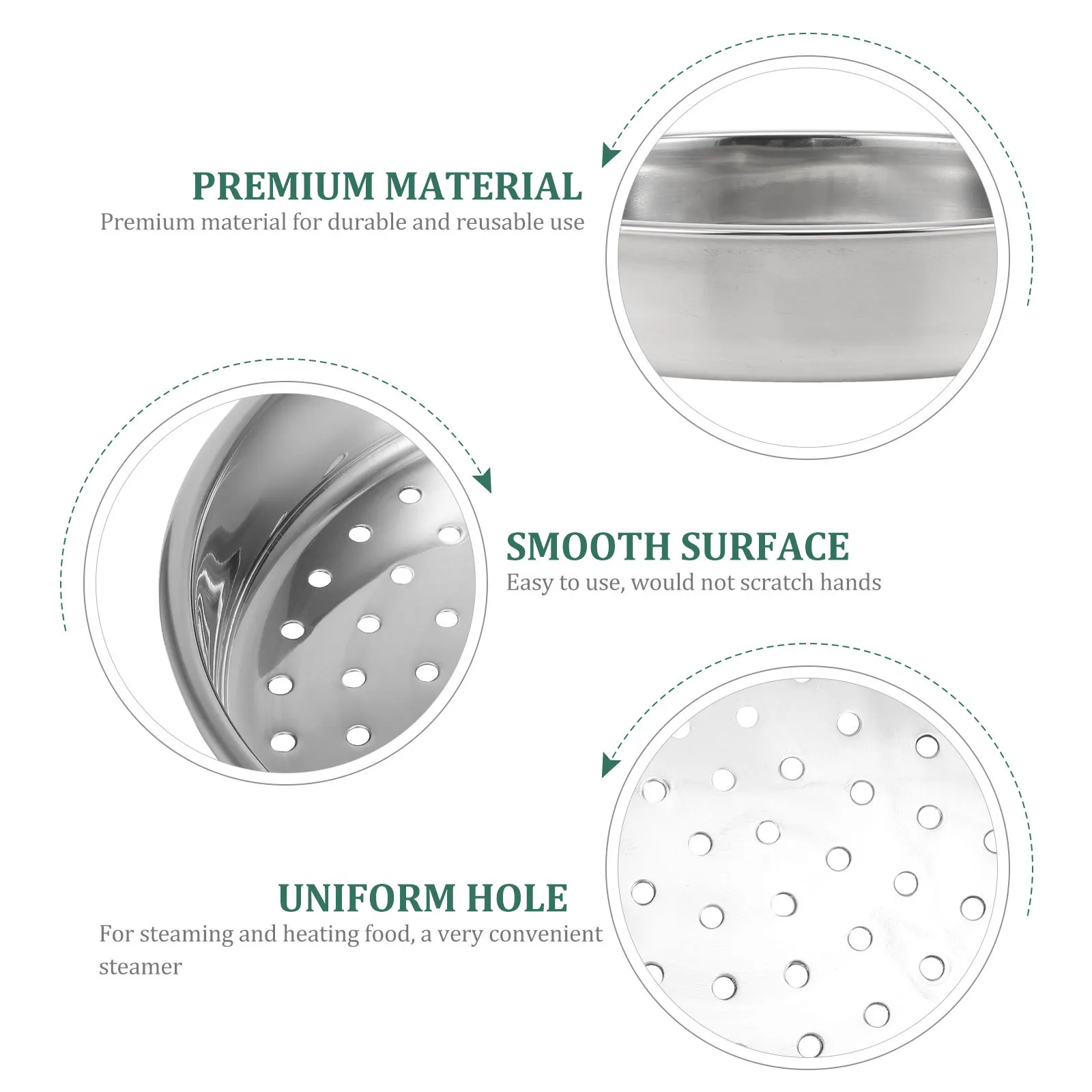 Premium Stainless Steel Food Steamer Thickened Steaming Basket Safe Household Steamer Essential Kitchen Supplies
Premium Stainless Steel Food Steamer Thickened Steaming Basket Safe Household Steamer Essential Kitchen Supplies