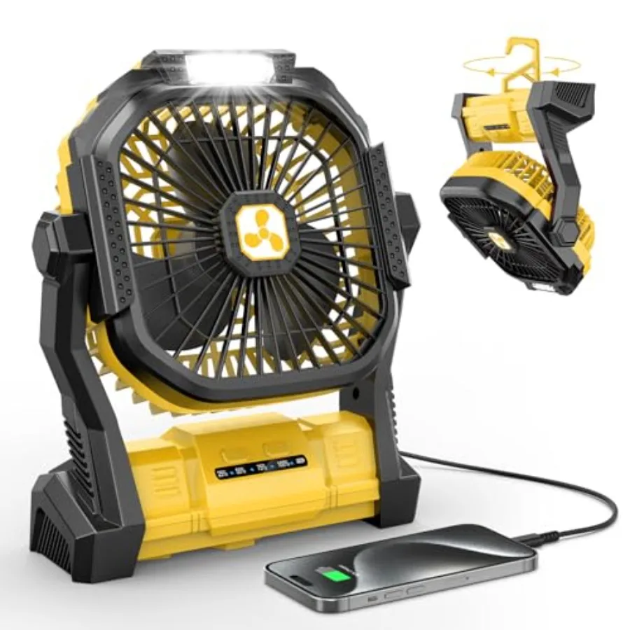 Portable Fan Rechargeable, 20000mAh Cordless Battery Powered Fan with LED Lantern, USB C Battery Operated for Travel Bedroom Ho
Portable Fan Rechargeable, 20000mAh Cordless Battery Powered Fan with LED Lantern, USB C Battery Operated for Travel Bedroom Ho