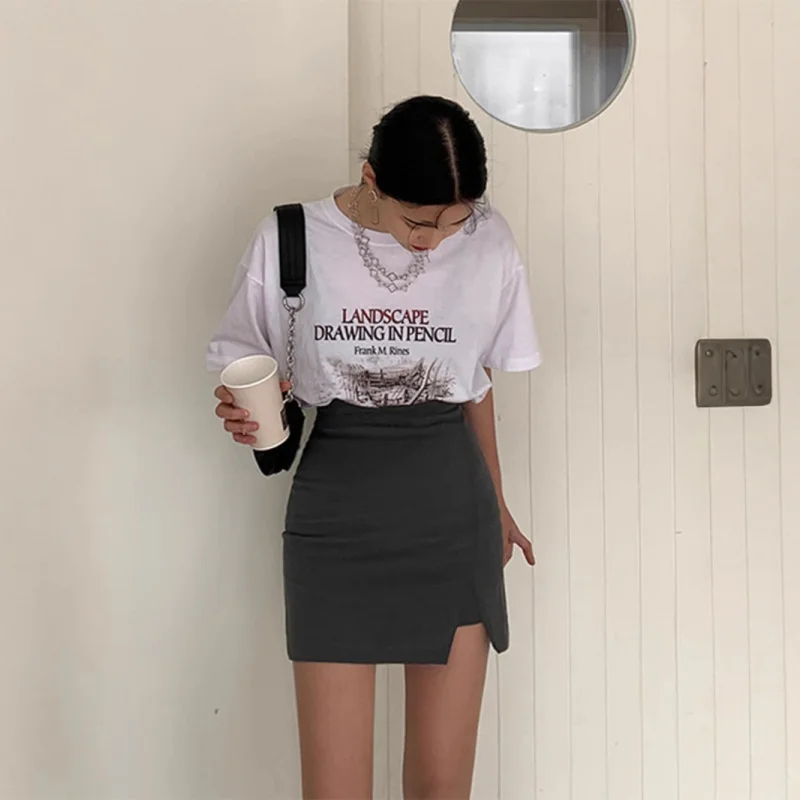 Women's bodycon skirt2026New spring style high-waisted hot short skirt with slit, gray one-piece pencil skirt
Women's bodycon skirt2026New spring style high-waisted hot short skirt with slit, gray one-piece pencil skirt