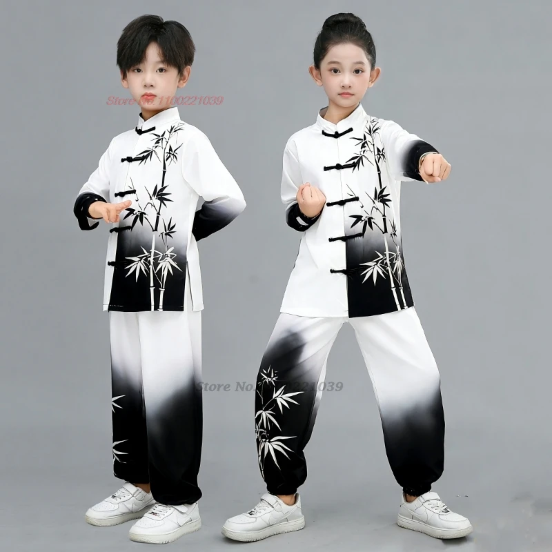 2026 children wushu martial arts kung fu sports suit traditional bamboo print stage performance training exercise practice set
2026 children wushu martial arts kung fu sports suit traditional bamboo print stage performance training exercise practice set