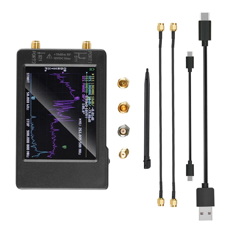 A22I 2.8 Inch -H Vector Network Analyzer Supports 50KHz -900MHz HF VHF UHF Antenna Network Analyzer
A22I 2.8 Inch -H Vector Network Analyzer Supports 50KHz -900MHz HF VHF UHF Antenna Network Analyzer