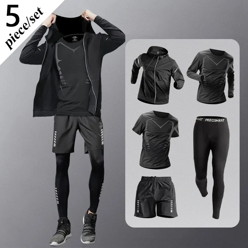 Breathable Sports Suit Men Fashion Fitness Clothes All-Season Quick Dry Training Hiking Running Tracksuit for Gym Outdoor
Breathable Sports Suit Men Fashion Fitness Clothes All-Season Quick Dry Training Hiking Running Tracksuit for Gym Outdoor