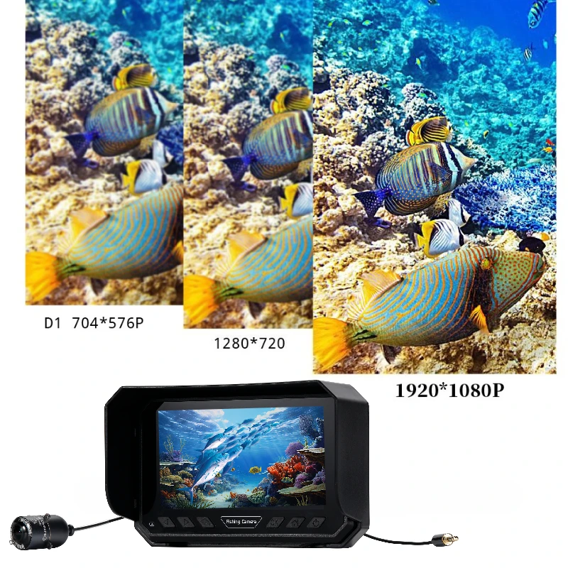 Underwater Fishing Camera 5-inch screen Full HD 1080P with Depth & Temperature Sensor IP66 Waterproof Built-in 8000mAh Battery
Underwater Fishing Camera 5-inch screen Full HD 1080P with Depth & Temperature Sensor IP66 Waterproof Built-in 8000mAh Battery
