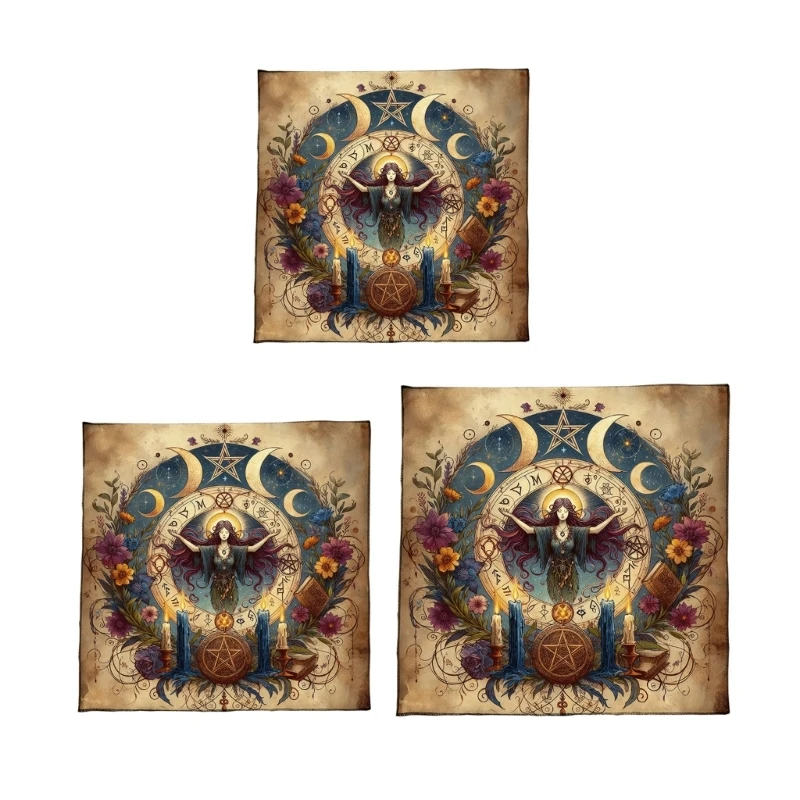 652F Square Altar Board Game Card Pad Runes Table Cloth Mysterious Board Game Mat
652F Square Altar Board Game Card Pad Runes Table Cloth Mysterious Board Game Mat