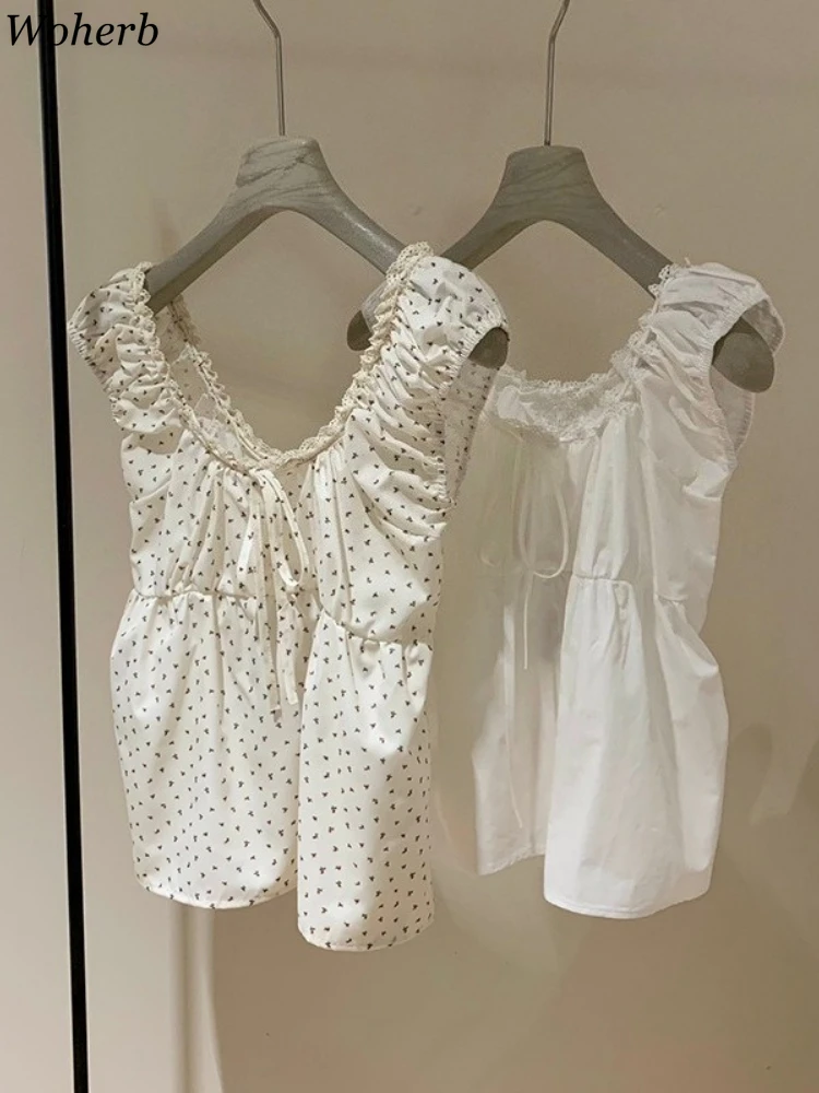 Sweet Print Women Blouse 2025 Blusas Mujer De Moda Square Collar Fashion Summer Blouses Korean Lace Patchwork Loose Cute Shirts
Sweet Print Women Blouse 2025 Blusas Mujer De Moda Square Collar Fashion Summer Blouses Korean Lace Patchwork Loose Cute Shirts