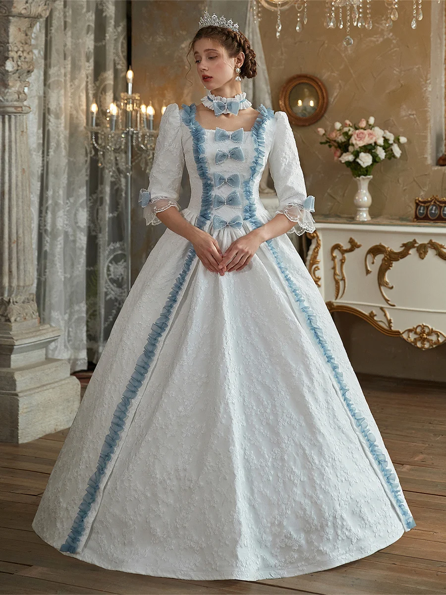 18th Century Women Rococo Dresses Victorian Masquerade Gowns Historical Theater Clothing
18th Century Women Rococo Dresses Victorian Masquerade Gowns Historical Theater Clothing