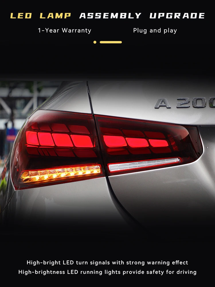 Автомобильные фары для Benz A180 A200 W177 2018-2023, светодиодный автоматический задний фонарь в сборе, объектив DRL, инструменты заднего хода, динамические аксессуары
Автомобильные фары для Benz A180 A200 W177 2018-2023, светодиодный автоматический задний фонарь в сборе, объектив DRL, инструменты заднего хода, динамические аксессуары