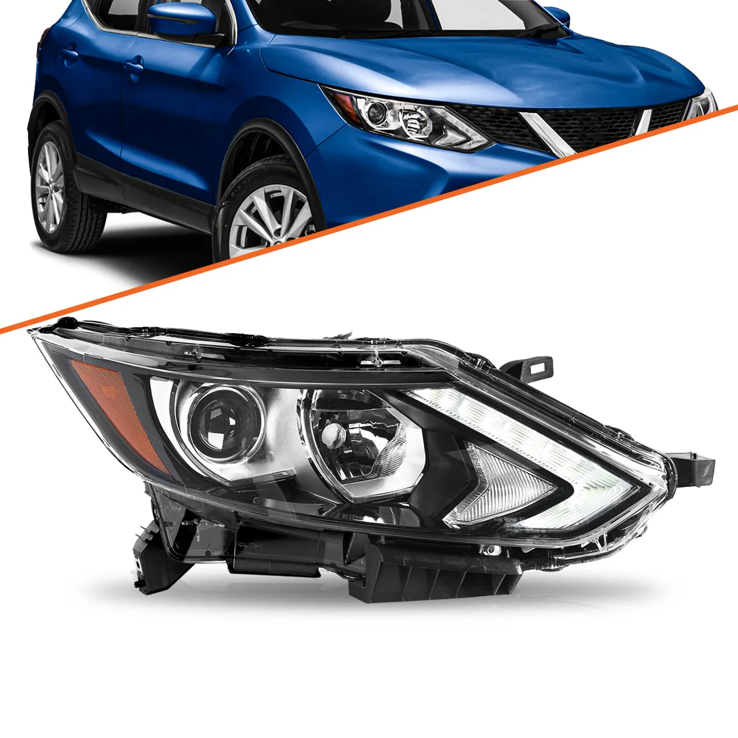 Right Headlamp For 2017 2018 2019 Nissan Rogue Sport Halogen Headlight w/LED DRL
Right Headlamp For 2017 2018 2019 Nissan Rogue Sport Halogen Headlight w/LED DRL