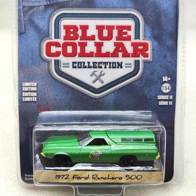 Green Light 1:64 Blue Collar Series 11 - 1972 Ford Ranchero 500 - Quaker State Alloy Model Collectible Gift
Green Light 1:64 Blue Collar Series 11 - 1972 Ford Ranchero 500 - Quaker State Alloy Model Collectible Gift